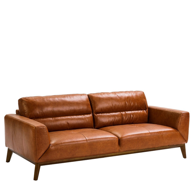 ZEVKO Ledersofa 3-Sitzer